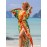 Women's Kaftan Beach Smock Positioning Print Cotton Long Cardigan Sun Protection Resort Seaside